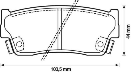 Гальмівні колодки Jurid 572166J