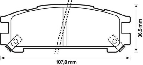 Гальмівні колодки Jurid 572197J