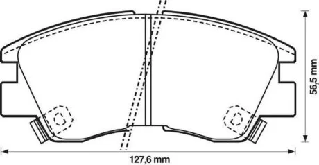 Гальмівні колодки Jurid 572281J