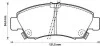 Тормозные колодки передние Honda Capa, City, Civic V VI, CRX, Jazz Jurid 572324J (фото 1)