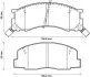 Тормозные колодки передние TOYOTA TOWN ACE, PREVIA, LITEACE, ESTIMA EMINA Jurid 572342J (фото 1)