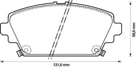Тормозные колодки HONDA Accord Jurid 572429J