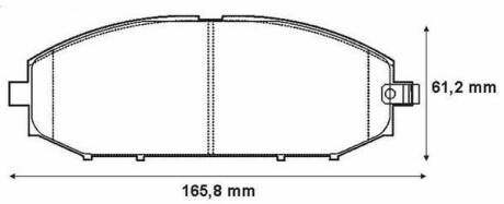 Гальмівні колодки передні Nissan Patrol Jurid 572448J (фото 1)