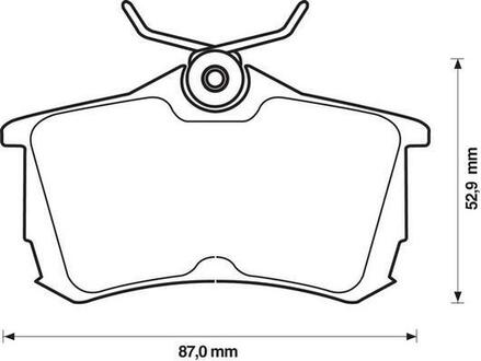 Тормозные колодки задние KIA Magentis/ Honda Accord VI VII Jurid 572478J (фото 1)