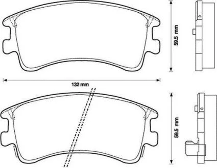 Тормозные колодки MAZDA 6 Jurid 572482J