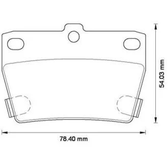 Гальмівні колодки задні Toyota RAV4 II Jurid 572488J