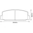 Тормозные колодки задние Mazda 323, 6, 626, Premacy, RX-7 Jurid 572490J (фото 1)