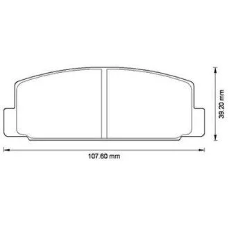 Тормозные колодки задние Mazda 323, 6, 626, Premacy, RX-7 Jurid 572490J