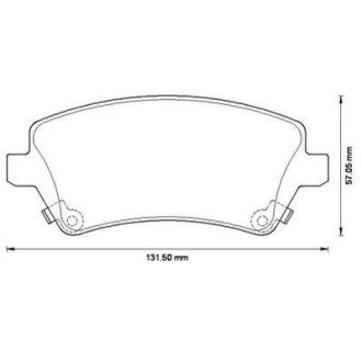 Колодки гальмівні TOYOTA Corolla Jurid 572491J
