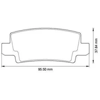 Тормозные колодки TOYOTA Corolla Jurid 572492J
