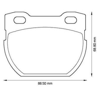 Тормозные колодки LAND ROVER Defender 110 Jurid 572494J