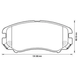 Колодки тормозные Kia Sportage /Soul / Optama HYUNDAI TUCSON / SONATA /Elantra Jurid 572514J