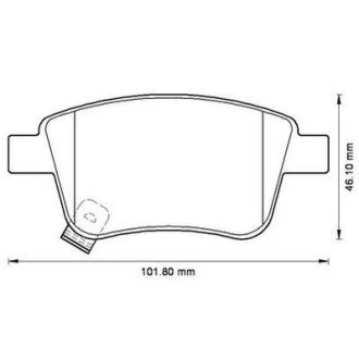 Тормозные колодки задние TOYOTA AVENSIS/COROLLA Verso/PREVIA Jurid 572516J