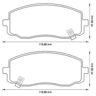 Тормозные колодки KIA Picanto Jurid 572526J