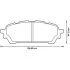Тормозные колодки задние SUBARU FORESTER/IMPREZA Jurid 572529J (фото 1)