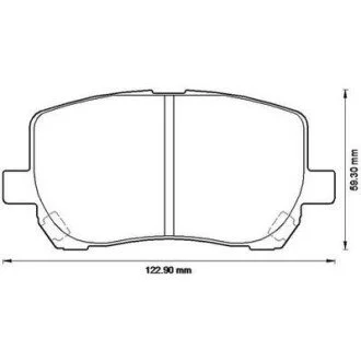 Тормозные колодки передние TOYOTA AVENSIS VERSO/MATRIX Jurid 572546J