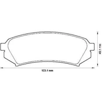 Тормозные колодки задние LEXUS LX TOYOTA LAND CRUISER Jurid 572548J
