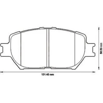 Тормозные колодки TOYOTA Camry Jurid 572553J