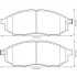 Тормозные колодки передние RENAULT KOLEOS NISSAN MURANO/NP300 NAVARA/PATHFINDER/QASHQAI INFINITI Jurid 572575J (фото 1)