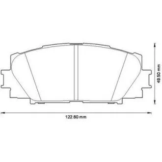 Тормозные колодки Toyota Yaris 1.0 VVT-i, 1.3 VVT-i,1.4D-4D Jurid 572578J