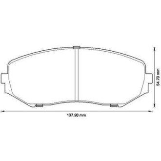 Гальмівні колодки передні Suzuki Grand Vitara I, II Jurid 572584J