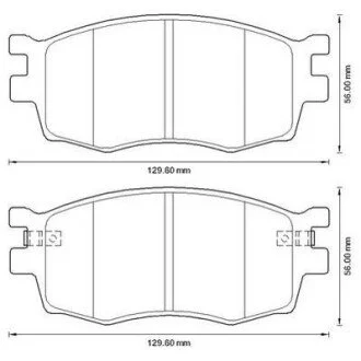 Тормозные колодки Hyundai Accent/Kia Rio II Jurid 572593J