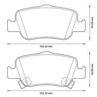 Тормозные колодки TOYOTA Auris Jurid 572601J (фото 1)