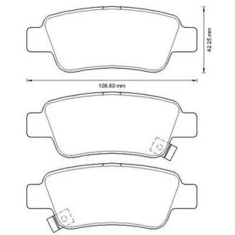 Тормозные колодки Honda CR-V III 01/07-> Jurid 572606J