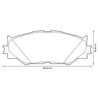 Тормозные колодки Lexus IS 220 d, IS 250 Jurid 572620J