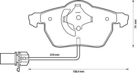 Гальмівні колодки Audi A4 / A6 VW Passat Jurid 573037J