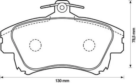 Тормозные колодки передние VOLVO S40 MITSUBISHI CARISMA/COLT SMART FORFOUR Jurid 573039J