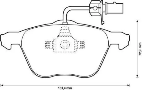 Тормозные колодки передние FORD GALAXY SEAT ALHAMBRA VW SHARAN/TRANSPORTER Jurid 573047J