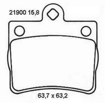 Тормозные колодки задние MERCEDES-BENZ C/E Jurid 573053J