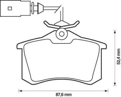 Гальмівні колодки задні AUDI A4 FORD GALAXY SEAT ALHAMBRA VW SHARAN Jurid 573065J