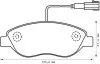 Тормозные колодки передние FIAT BRAVO/STILO ALFA ROMEO MITO LANCIA DELTA Jurid 573076J (фото 1)