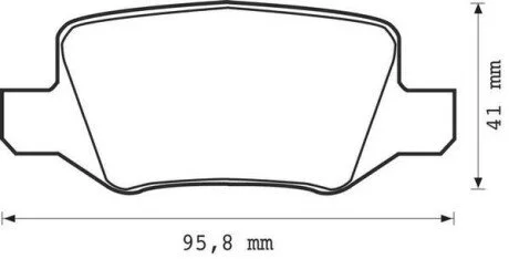 Тормозные колодки задние MERCEDES-BENZ A/B/VANEO Jurid 573082J