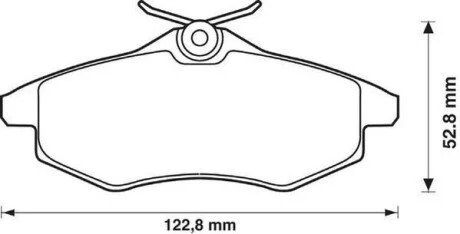 Гальмівні колодки передні CITROËN C2/C3 Jurid 573083J