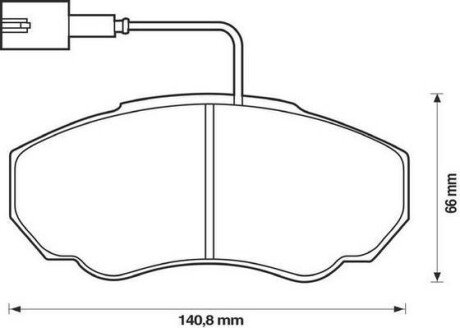 Тормозные колодки передние PEUGEOT BOXER CITROËN JUMPER FIAT DUCATO Jurid 573113J