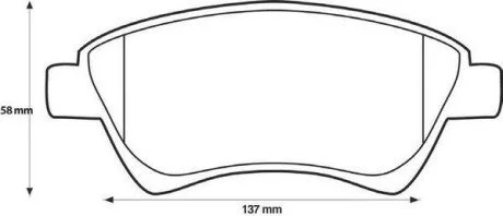 Гальмівні колодки передні RENAULT GRAND SCÉNIC/KANGOO/MEGANE Jurid 573124J