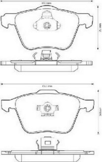 Гальмівні колодки передні Volvo XC90 I Jurid 573143J