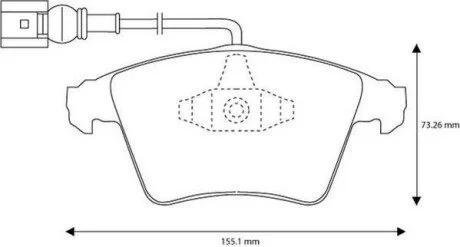 Гальмівні колодки VW T5/T6 Jurid 573159J