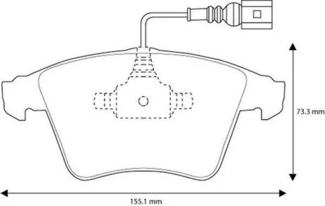 Колодки гальмівні VOLKSWAGEN Transporter Jurid 573160J
