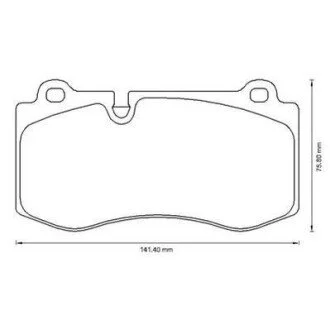 Колодки тормозные Mercedes E W211 / S W221 Jurid 573178J (фото 1)