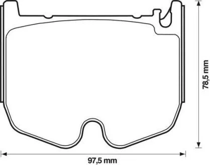 Тормозные колодки передние Mercedes CLS / E / S /SL / SLR Jurid 573180J