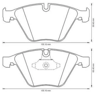 Гальмівні колодки передні BMW 3 /X1 Jurid 573181J