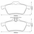 Гальмівні колодки Ford Focus / Mazda 3 / Opel Vectra / Renault Laguna Jurid 573186J (фото 1)