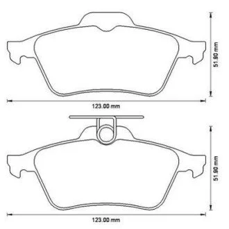 Гальмівні колодки Ford Focus / Mazda 3 / Opel Vectra / Renault Laguna Jurid 573186J