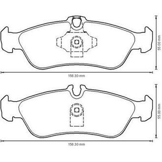 Тормозные колодки задние Mercedes Sprinter /G VW LT Jurid 573191J (фото 1)