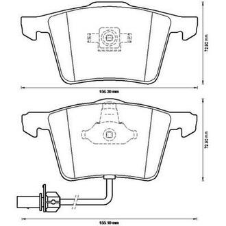 Тормозные колодки передние Audi A4 /A6 /A8 Jurid 573196J (фото 1)