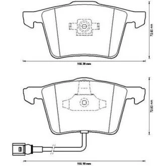 Гальмівні колодки передні VW Passat / CC / Golf / Skoda Super B / Seat Leon Audi A3 Jurid 573197J